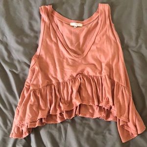 UO Truly Madly Deeply ruffle tank, size XS